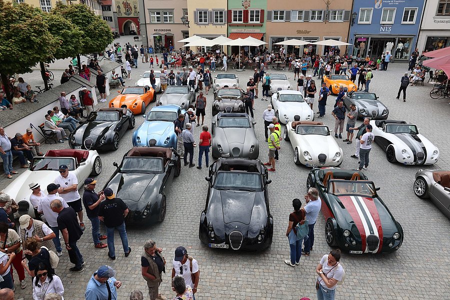 Wiesmann auf dem Rathausplatz in Wangen